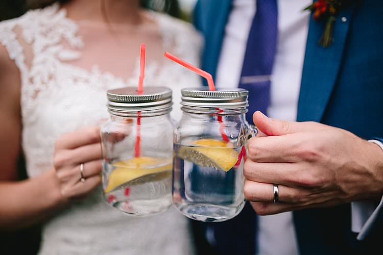 Jar Drinks Tropical Countryside Tipi Wedding https://parkershots.com/
