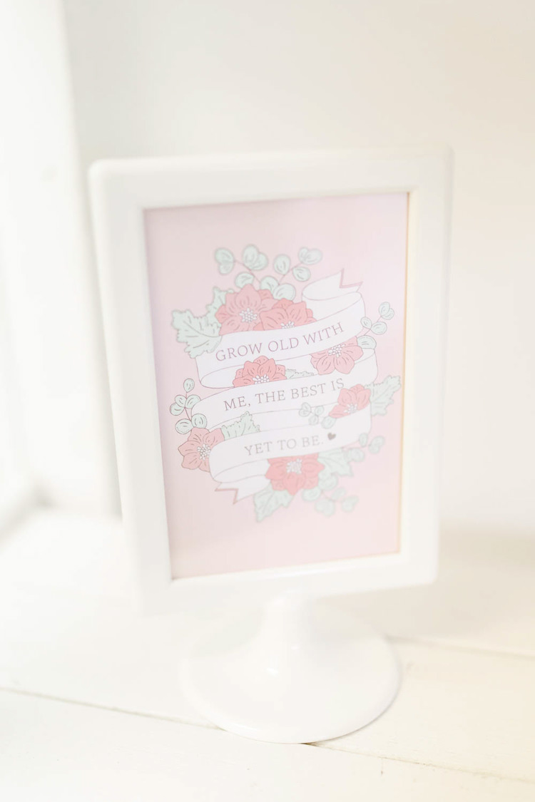 Stationery Quotes Frames Floral Paper Print Poster Light Airy Pretty Pastel Pink Wedding http://whitestagweddings.com/