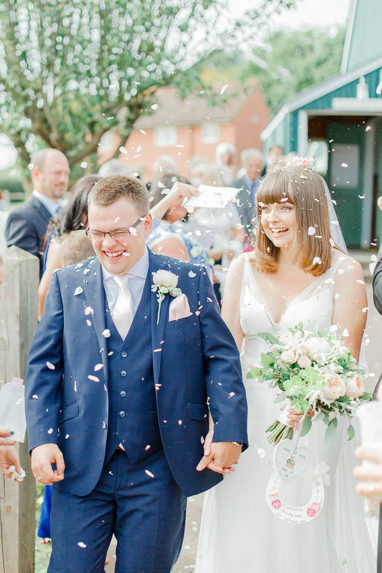 Confetti Throw Light Airy Pretty Pastel Pink Wedding http://whitestagweddings.com/