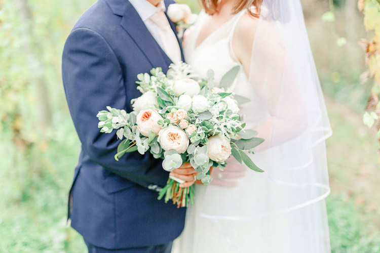 Rose Eucalyptus Bouquet Flowers Bride Bridal Light Airy Pretty Pastel Pink Wedding http://whitestagweddings.com/