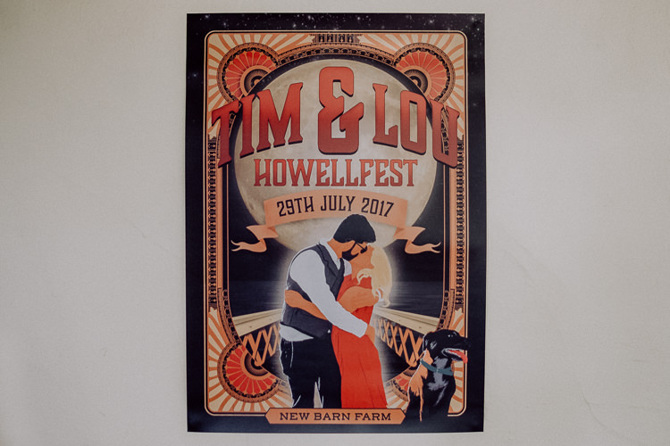 Sign Art Work Graphic Stylish Rainy Festival Wedding http://albatrossandmariner.co.uk/