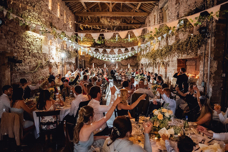 Hops Bunting Reception Outdoor Summer Rustic Barn Wedding https://www.chebirchhayesphotography.com/