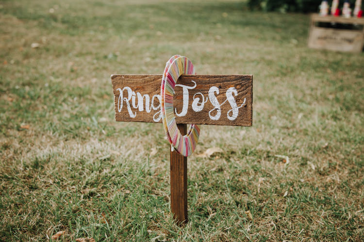 Ring Toss Fete Game Orange Country Barn Wedding http://www.meganduffield.com/