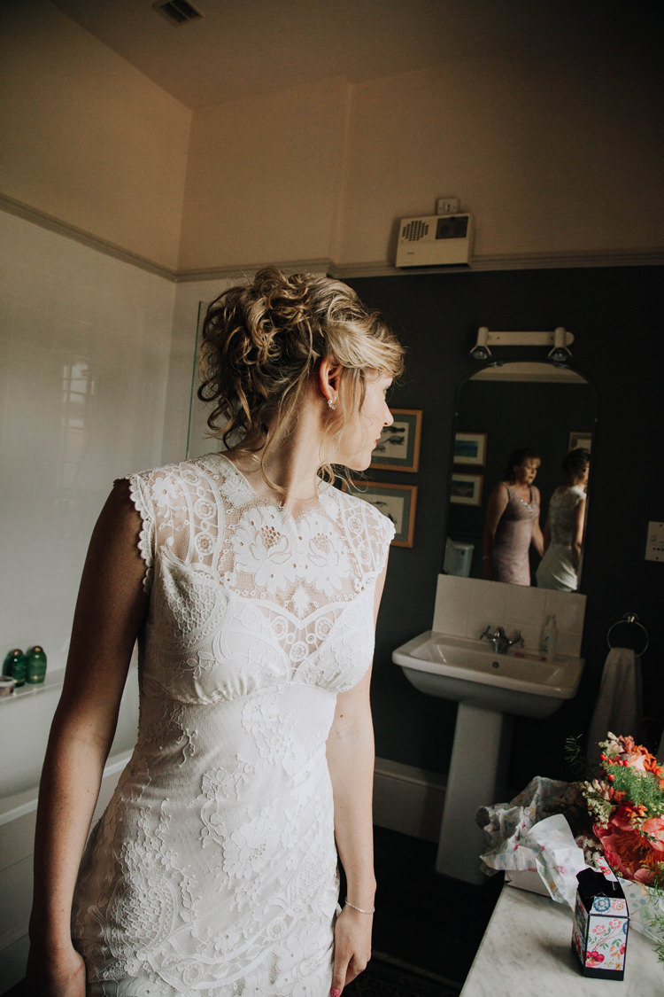 Cheyenne Gown Dress Bride Bridal Lace Buttons Claire Pettibone Orange Country Barn Wedding http://www.meganduffield.com/