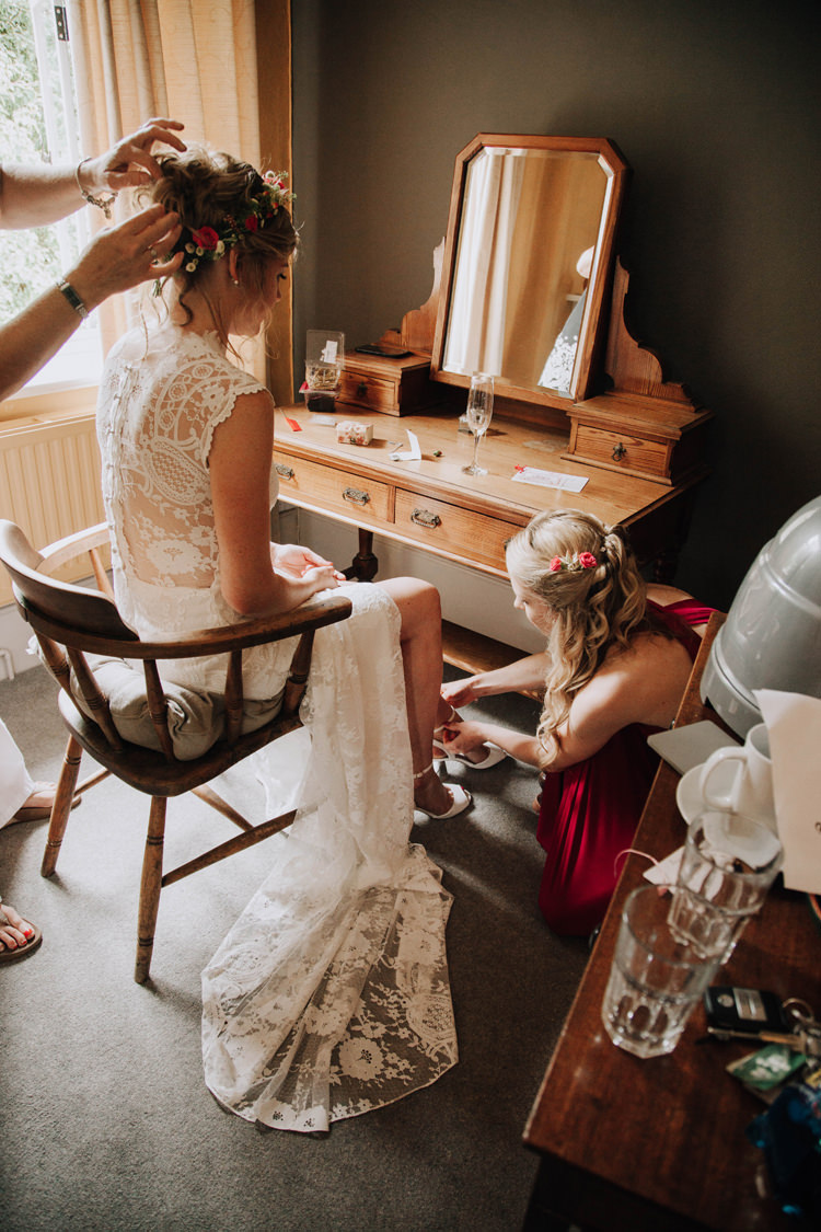 Cheyenne Gown Dress Bride Bridal Lace Buttons Claire Pettibone Orange Country Barn Wedding http://www.meganduffield.com/
