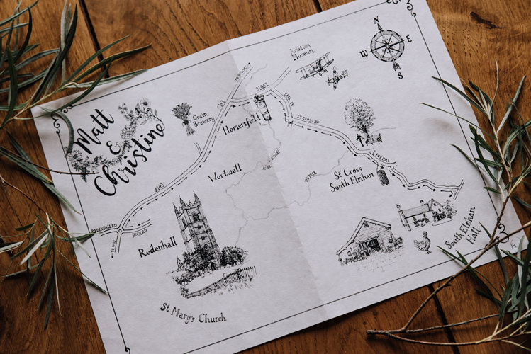 Map Stationery Invite Invitations Orange Country Barn Wedding http://www.meganduffield.com/