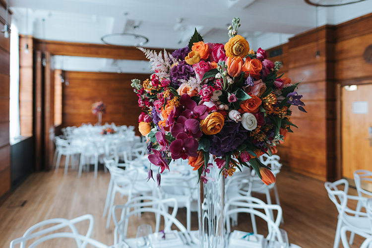 Modern Artistic Colour Pop City Wedding http://missgen.com/