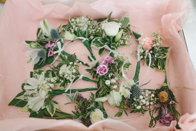 Bridesmaid Posy Bouquet Flowers Happy DIY Woodland Wedding http://www.elliegracephotography.co.uk/