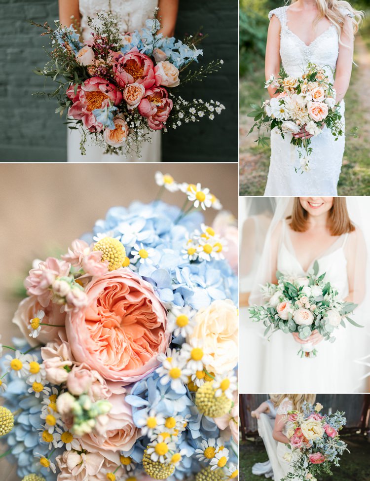 Pastel Wedding Flowers Trends Bouquets 2018