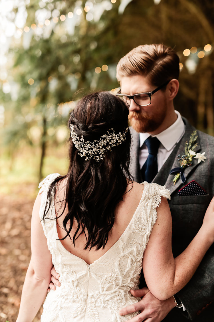 Hair Bride Bridal Plait Braid Magical Fairy Lit Blue Gold Winter Wedding Ideas https://sarahbrookesphotography.com/