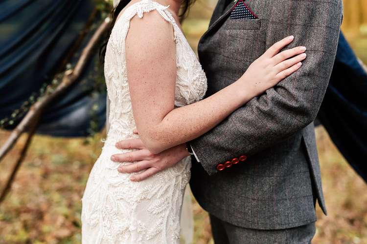 Magical Fairy Lit Blue Gold Winter Wedding Ideas https://sarahbrookesphotography.com/