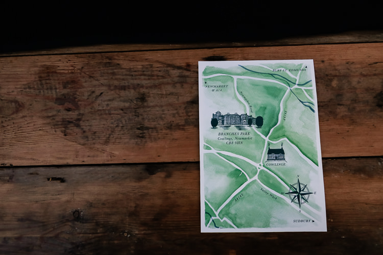 Watercolour Stationery Invites Invitations Calligraphy Map Magical Fairy Lit Blue Gold Winter Wedding Ideas https://sarahbrookesphotography.com/
