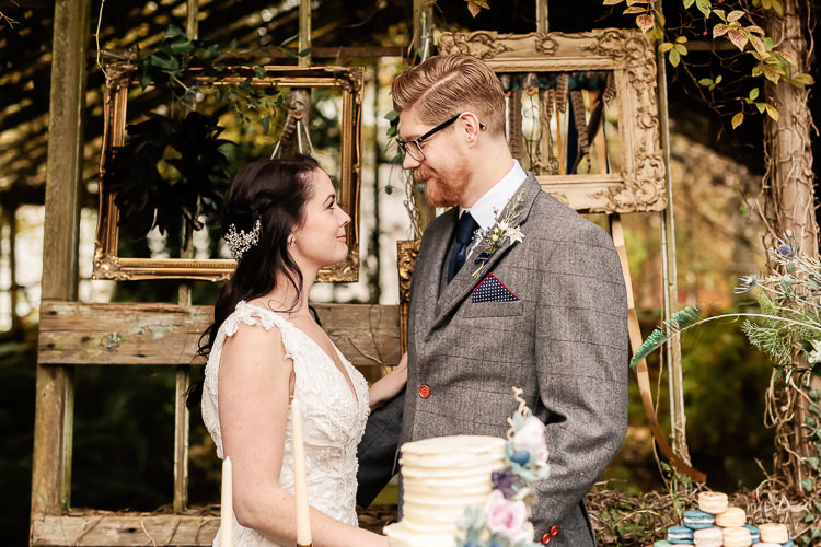 Magical Fairy Lit Blue Gold Winter Wedding Ideas https://sarahbrookesphotography.com/