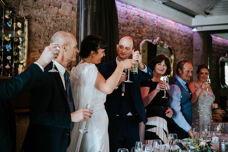 Bride Groom Toasts Speeches Fun Informal Relaxed | Glitter Dinosaurs City Wedding https://struvephotography.co.uk/