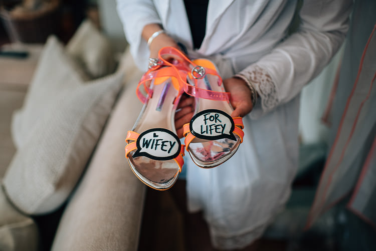 Quirky Shoes Wifey for Lifey Bride Bridal Festival Bohemian Glamping Wedding https://theshannons.photography/