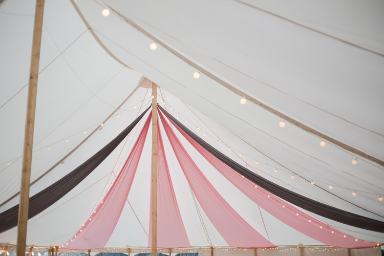 Festoon Lights Drapes Decor Outdoorsy Late Summer Marquee Wedding Ideas http://www.esmefletcher.com/