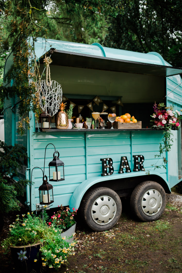 Bar Van Food Truck Outdoorsy Late Summer Marquee Wedding Ideas http://www.esmefletcher.com/