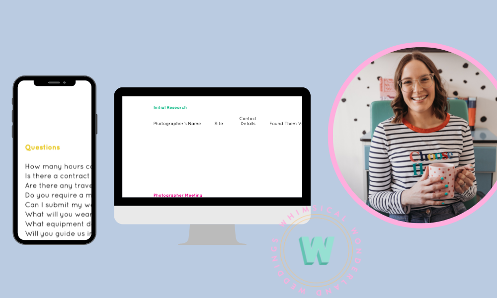 Wedding Photographer Spreadsheet Tool Checkliist