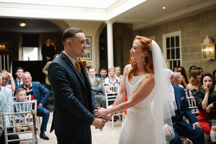 Groom Style Harris Tweed Three Piece Waistcoat Blue Mustard Bride Bridal Ghost Dress Gown Veil Silk Homemade Street Party Back Garden Wedding http://www.foxmoonphotography.com/