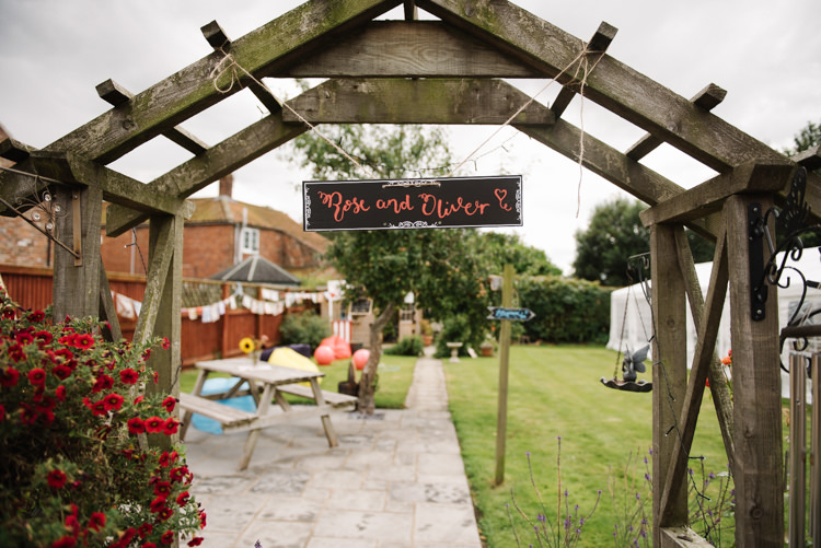 Homemade Street Party Back Garden Wedding http://www.foxmoonphotography.com/