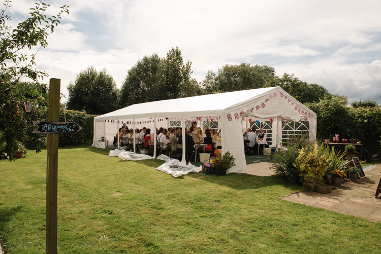 Homemade Street Party Back Garden Wedding http://www.foxmoonphotography.com/
