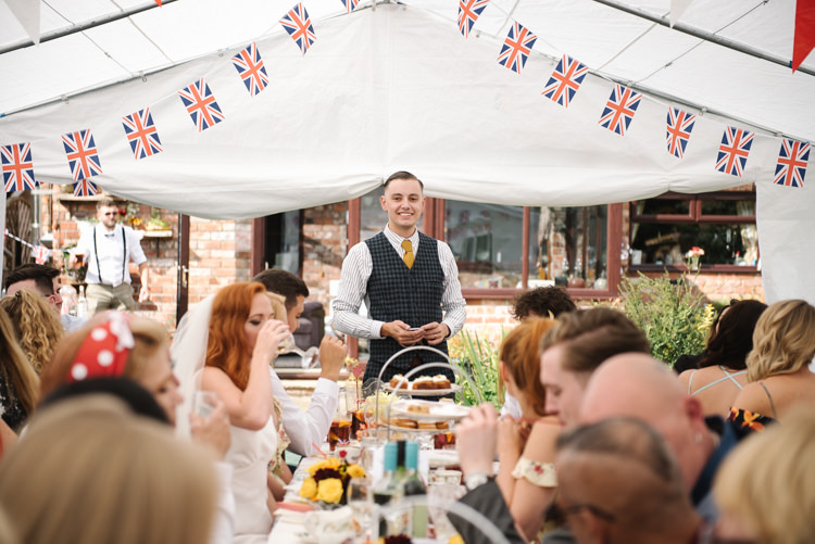 Homemade Street Party Back Garden Wedding http://www.foxmoonphotography.com/