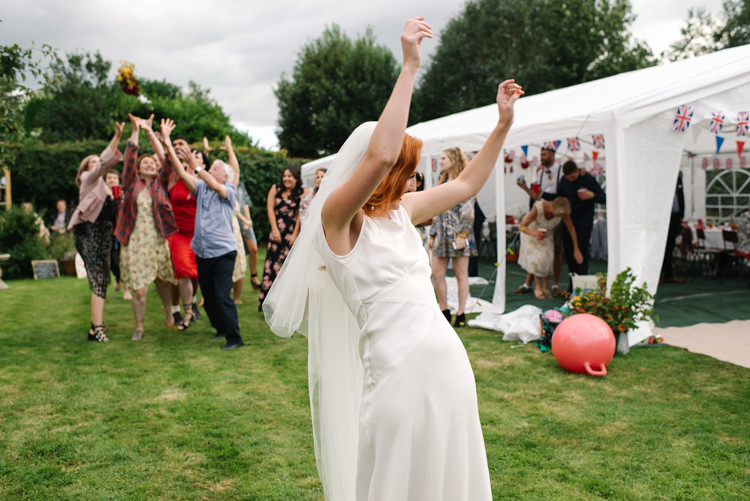 Homemade Street Party Back Garden Wedding http://www.foxmoonphotography.com/