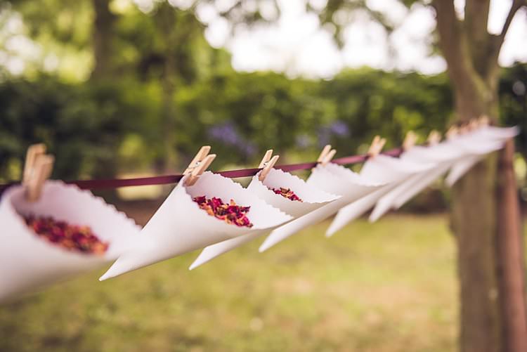 Confetti Cones Pegs Ribbon Indie Back Garden Bespoke Party Wedding https://www.babbphoto.com/
