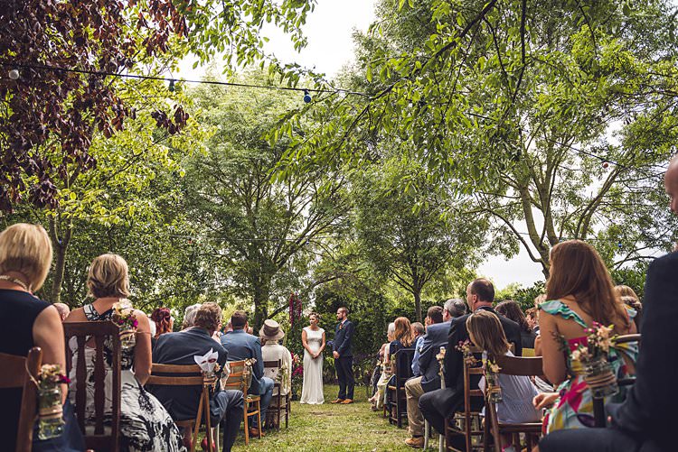 Outdoor Ceremony Mismatched Rustic Vintage Chairs Furniture Indie Back Garden Bespoke Party Wedding https://www.babbphoto.com/