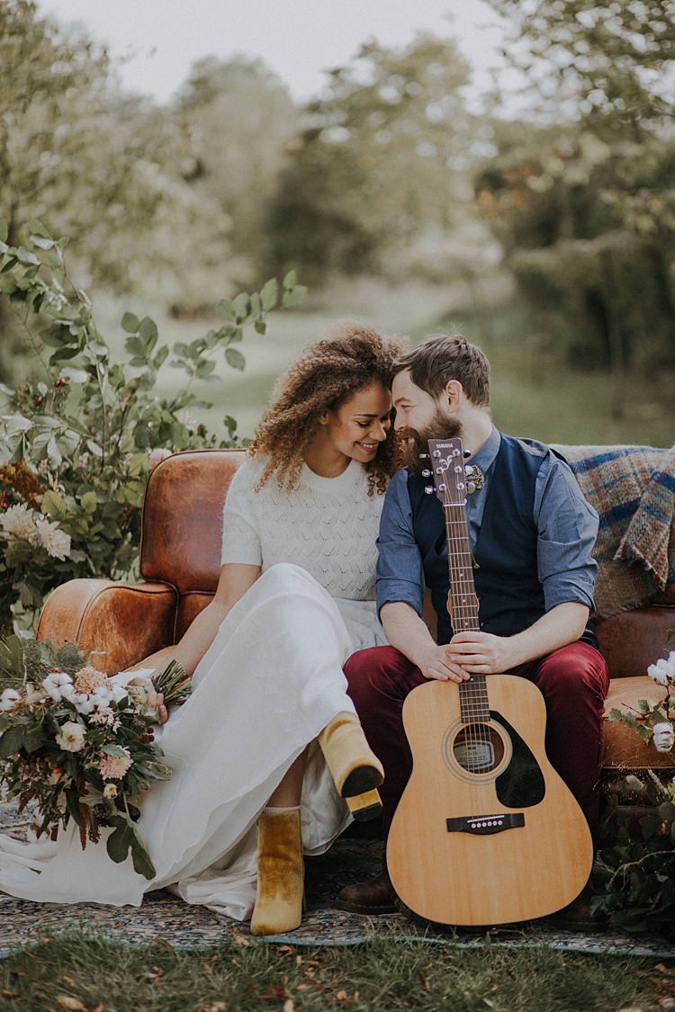 Guitar Music Groom Banquets Bonfires Autumn Wedding Ideas https://lolarosephotography.com/