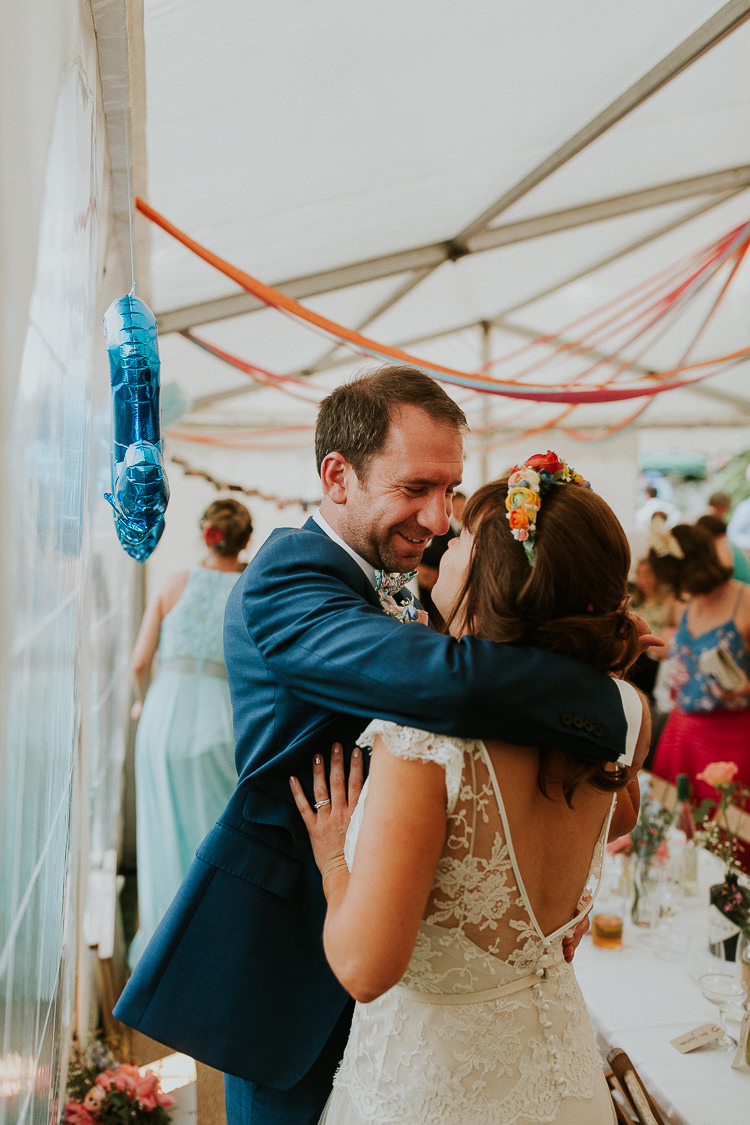 Bright Colourful DIY Back Garden Wedding http://jonnymp.com/