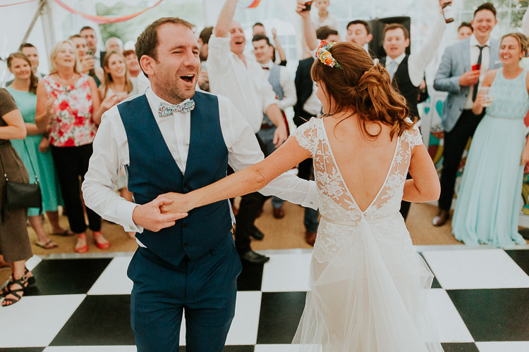 Bright Colourful DIY Back Garden Wedding http://jonnymp.com/