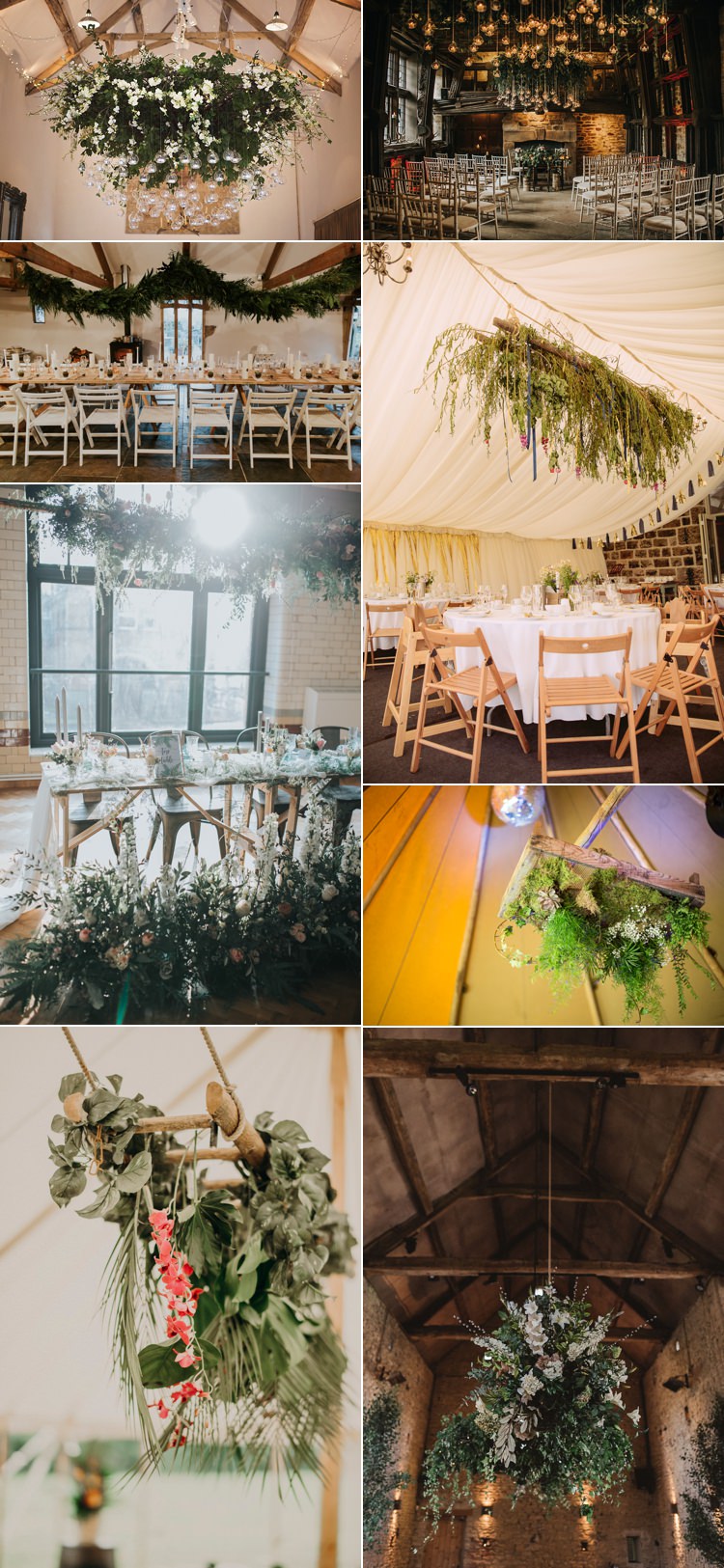 Flower Trends 2018 Wedding Installations Hanging