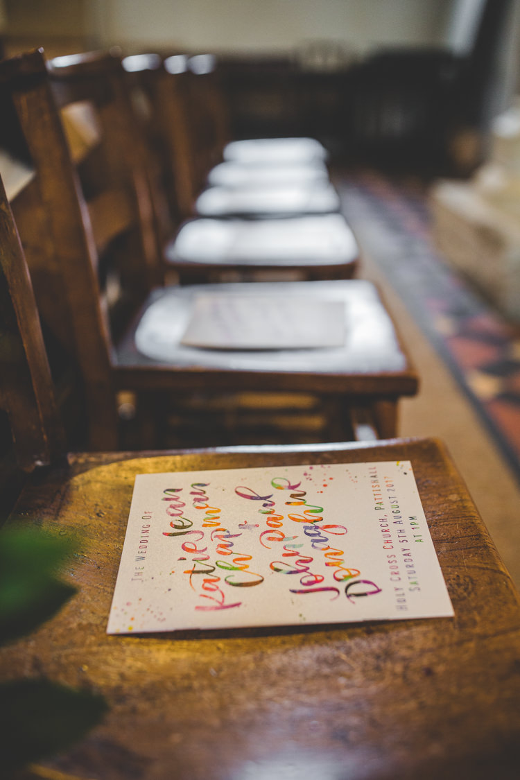 Stationery Order Day Rainbow Farm Creative Wedding http://www.livvy-hukins.co.uk/
