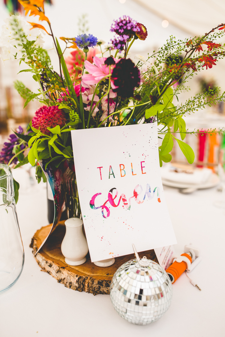 Table Number Stationery Rainbow Farm Creative Wedding http://www.livvy-hukins.co.uk/