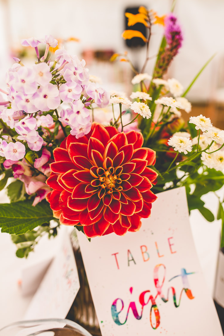 Flowers Wild Natural Colourful Dahlia Greenery Rainbow Farm Creative Wedding http://www.livvy-hukins.co.uk/