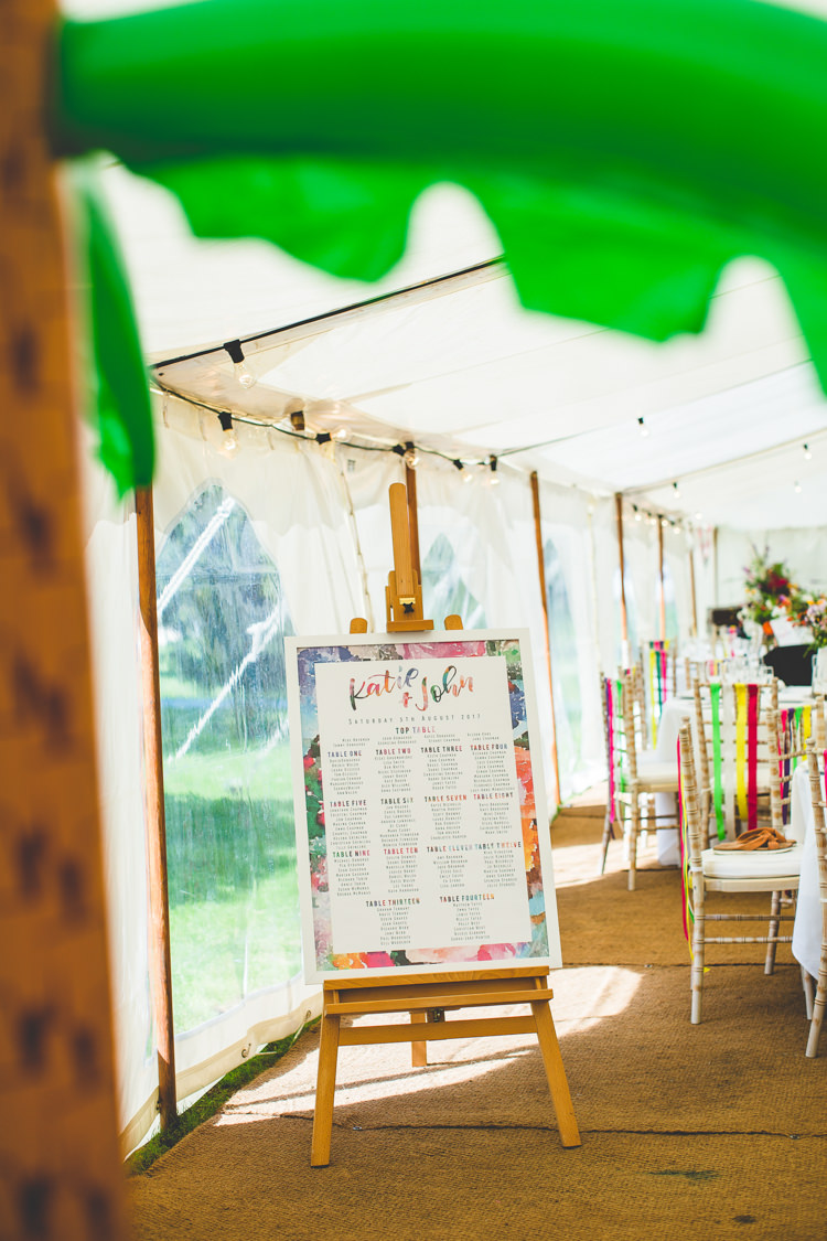 Table Plan Seating Chart Rainbow Farm Creative Wedding http://www.livvy-hukins.co.uk/