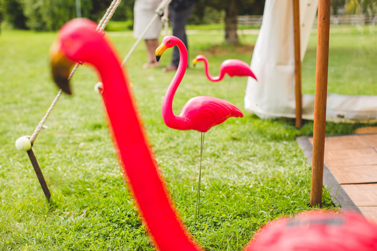 Flamingos Rainbow Farm Creative Wedding http://www.livvy-hukins.co.uk/