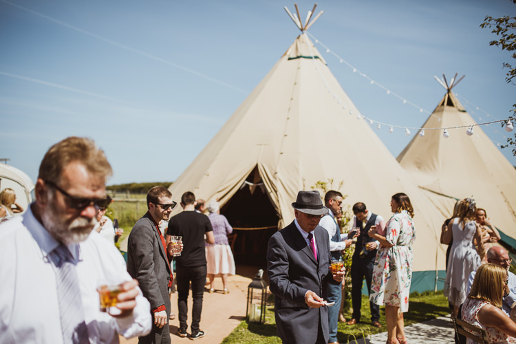 Rural Clifftop Tipi Wedding https://www.njphotographic.co.uk/
