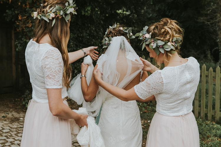 Flower Crowns Bridesmaids Sperry Tent Marquee Farm Wedding http://www.paulunderhill.com/