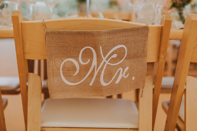 Hessian Burlap Chair Sign Decor Sperry Tent Marquee Farm Wedding http://www.paulunderhill.com/
