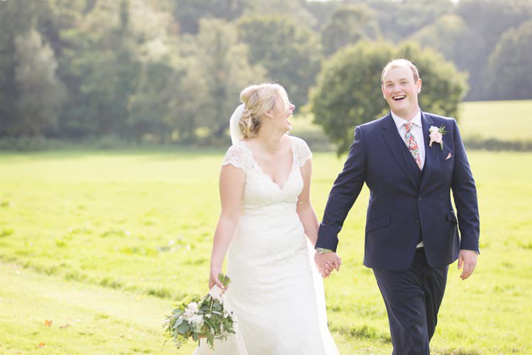 Bridal Bride Dress Gown Veil V Neck Lace Reiss Groom Elegant DIY Country Manor Wedding http://www.bengoode.com/