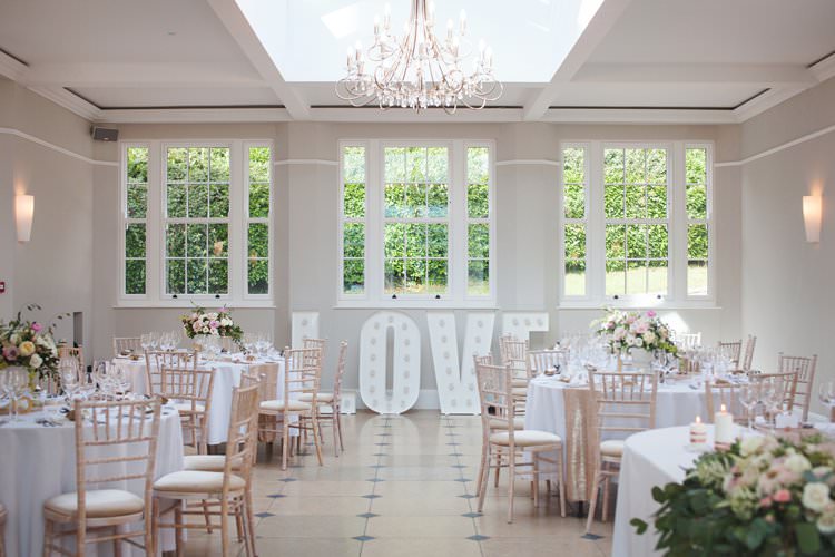 LOVE Light Up Letters Elegant DIY Country Manor Wedding http://www.bengoode.com/