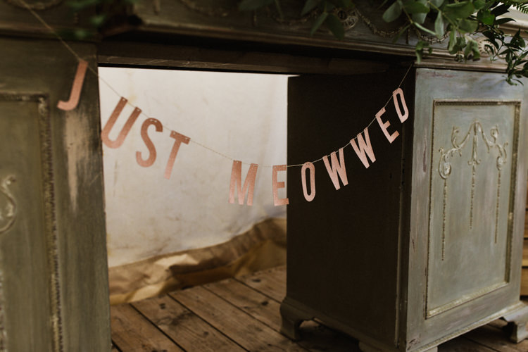 Banner Sign Fun Town Hall Countryside Gardens Cat Wedding http://www.allymphotography.com/