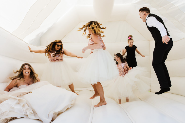 Bouncy Castle Fun Town Hall Countryside Gardens Cat Wedding http://www.allymphotography.com/
