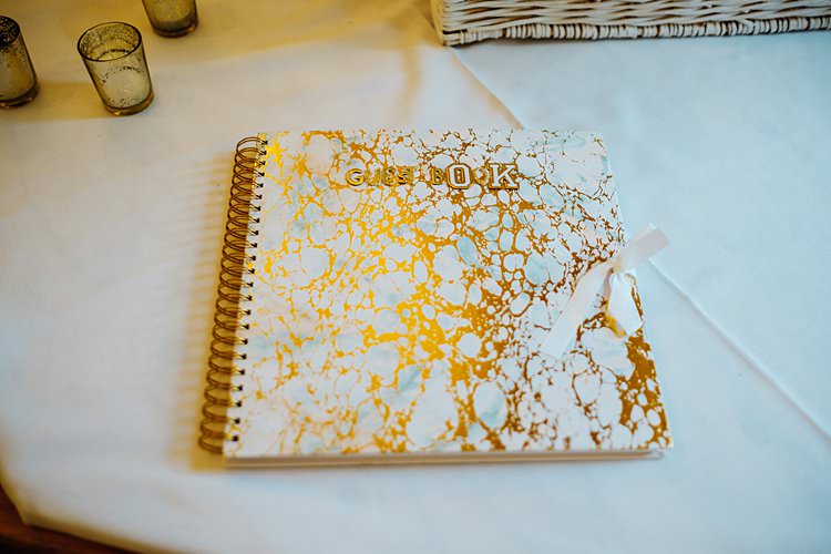 Gold Guest Book Stylish Country House Rave Wedding http://www.mariannechua.com/