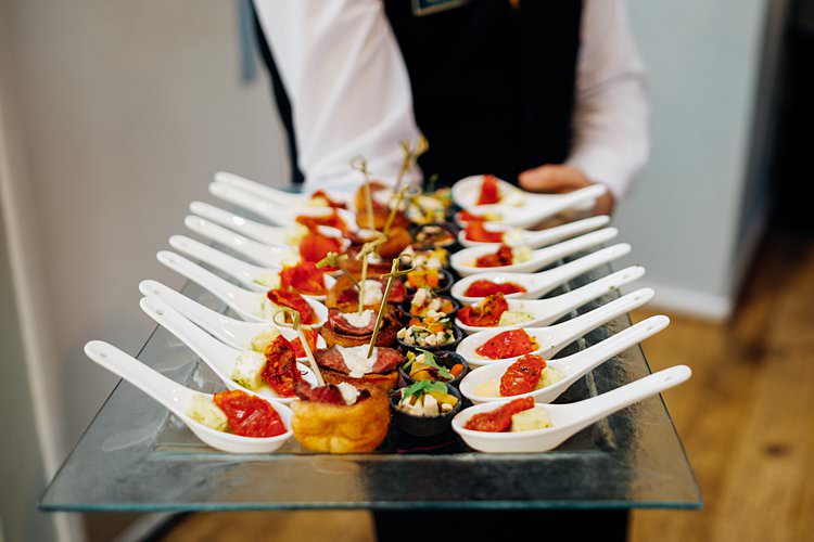 Canapes Stylish Country House Rave Wedding http://www.mariannechua.com/