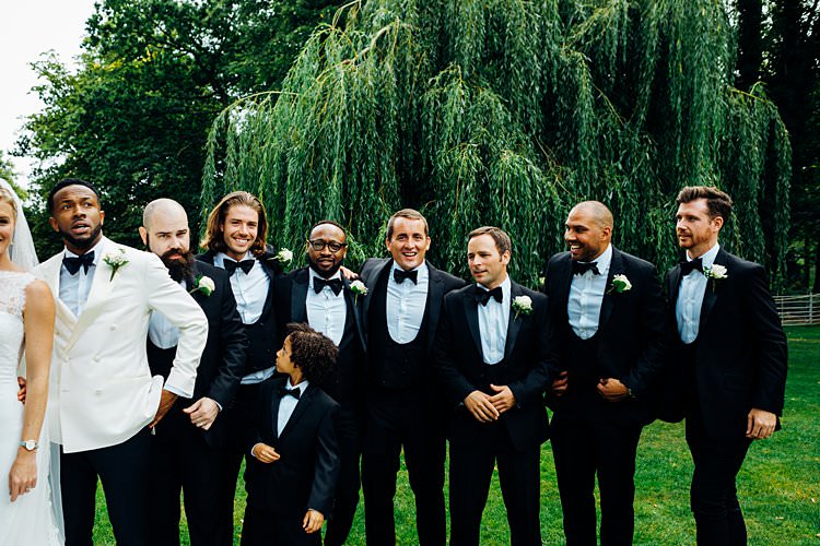 Tuxedos Suits Bow Tie Formal Groomsmen Groom Best Man Stylish Country House Rave Wedding http://www.mariannechua.com/