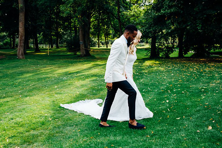 Groom Cream Double Breasted Jacket Loafers Bow Tie Chinos Stylish Country House Rave Wedding http://www.mariannechua.com/