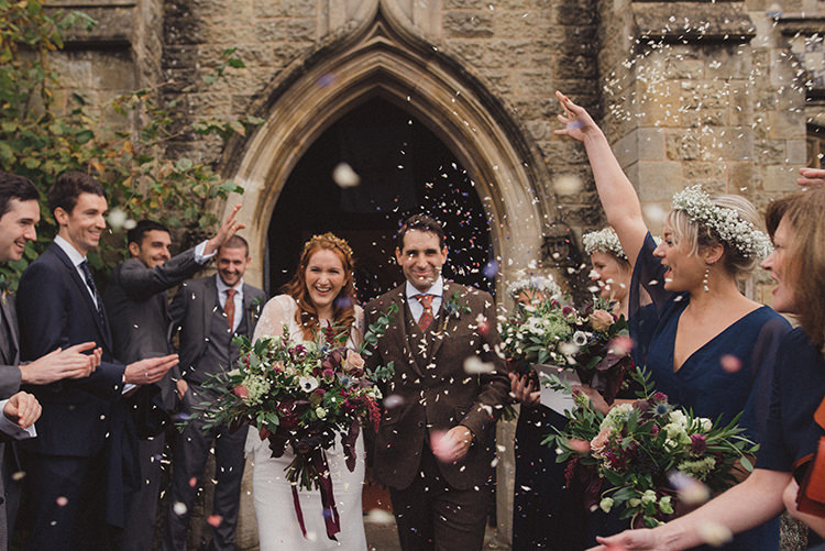 Confetti Throw Joyful Warm Cosy Autumn Barn Wedding http://www.rebeccadouglas.co.uk/